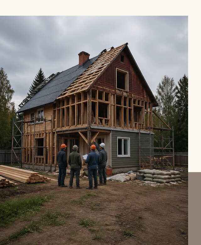 Реконструкция дачного дома в Верхнем Уфалее под ключ с проектом