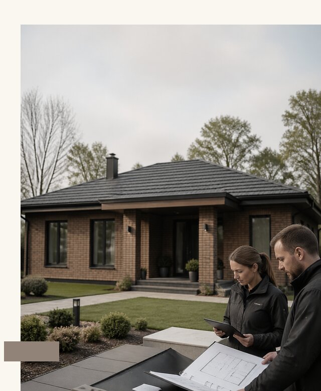 Проект одноэтажного дома из кирпича на заказ в Верхнем Уфалее от 61404 р. | А3дПро-Врф